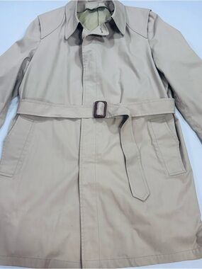 London Fog Tan Trench Coat with Belt